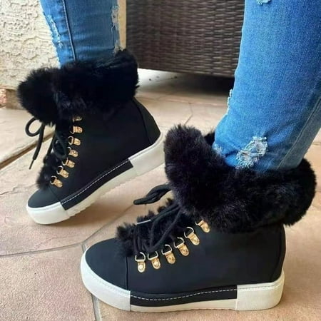 hotio 2024 Women Platform Lace Up Warm Fur Lined Sneakers Flat Ankle Boots Winter Women s Snow Boots Short Barrel Plus Thickened Boots for Cold Weather
hotio 2024 Women Platform Lace Up Warm Fur Lined Sneakers Flat Ankle Boots Winter Women s Snow Boots Short Barrel Plus Thickened Boots for Cold Weather