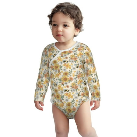 Fotbe Hippie Bee Honeycomb Pattern Unisex-baby Long-sleeve Bodysuit Long Sleeve Bodysuits One-piece 100% Organic Cotton for Infant Baby Boys Unisex-12 Months
Fotbe Hippie Bee Honeycomb Pattern Unisex-baby Long-sleeve Bodysuit Long Sleeve Bodysuits One-piece 100% Organic Cotton for Infant Baby Boys Unisex-12 Months