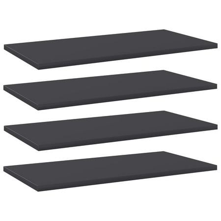 WONISOLI Bookshelf Boards 4 pcs Gray 23.6 x11.8 x0.6 Chipboard