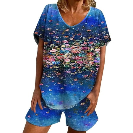 Women s Sleepwear Womens Large Two Piece Tie Dye Printed Short Sleeve Housewear Suit Pajama Suit Pajamas For Women
Women s Sleepwear Womens Large Two Piece Tie Dye Printed Short Sleeve Housewear Suit Pajama Suit Pajamas For Women