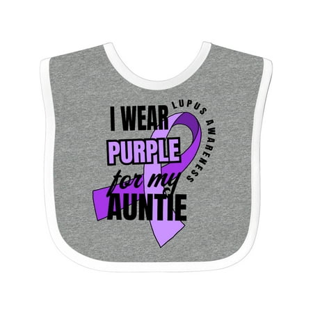 Inktastic I Wear Purple for My Auntie Lupus Awareness Gift Baby Boy or Baby Girl Bib
Inktastic I Wear Purple for My Auntie Lupus Awareness Gift Baby Boy or Baby Girl Bib
