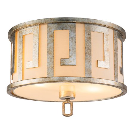 Lucas McKearn Lemuria 15 2-Light Transitional Metal Flush Mount in Silver Leaf
Lucas McKearn Lemuria 15 2-Light Transitional Metal Flush Mount in Silver Leaf