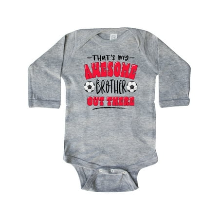 Inktastic That s My Awesome Brother Out There with Soccer Balls Gift Baby Boy or Baby Girl Long Sleeve Bodysuit
Inktastic That s My Awesome Brother Out There with Soccer Balls Gift Baby Boy or Baby Girl Long Sleeve Bodysuit