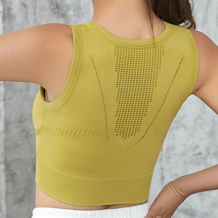 Aayomet Women s Sports Bra Women Sports Bras Strappy Padded Medium Support Yoga Bra Workout Bra Workout Tops For Women Yellow XL
Aayomet Women s Sports Bra Women Sports Bras Strappy Padded Medium Support Yoga Bra Workout Bra Workout Tops For Women Yellow XL