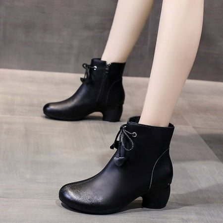 Ovzne Womens Hiking Boots Black Boots For Women Women s Fashion Retro Boots Chunky Heel Middle-Heels Casual Side Zipper Short Boots Clearance
Ovzne Womens Hiking Boots Black Boots For Women Women s Fashion Retro Boots Chunky Heel Middle-Heels Casual Side Zipper Short Boots Clearance