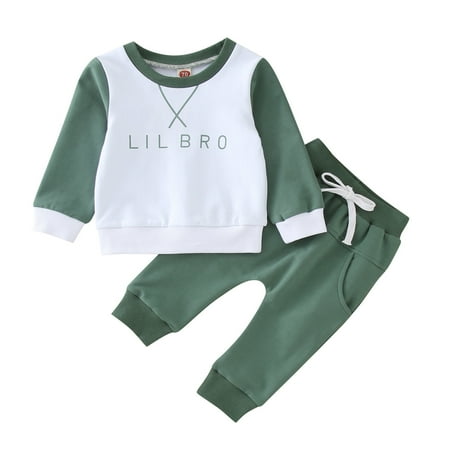 Kids Toddler Baby Boys Long Sleeve Casual Letter Sweatshirt Tops Patchwork Pants Trousers Outfit Set Baby Clothing
Kids Toddler Baby Boys Long Sleeve Casual Letter Sweatshirt Tops Patchwork Pants Trousers Outfit Set Baby Clothing