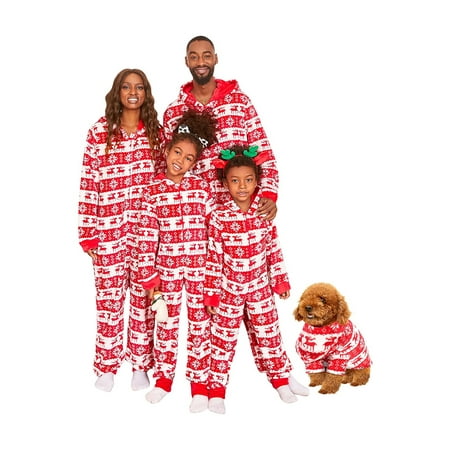 Sunisery Matching Family Christmas Pajamas Sets Cute Cartoon Elk Printed Holiday Onesie Hooded Jumpsuit One-Piece Pjs Sleepwear
Sunisery Matching Family Christmas Pajamas Sets Cute Cartoon Elk Printed Holiday Onesie Hooded Jumpsuit One-Piece Pjs Sleepwear