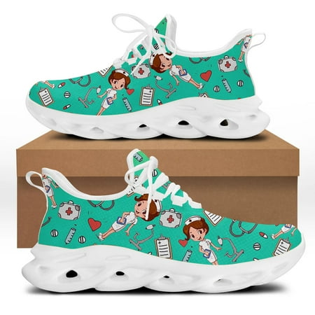 New Arrivals Women s Lace up Mesh Swing Shoes Gradient Color Nurse Cartoon Print Ladies Platform Sneakers 2024
New Arrivals Women s Lace up Mesh Swing Shoes Gradient Color Nurse Cartoon Print Ladies Platform Sneakers 2024