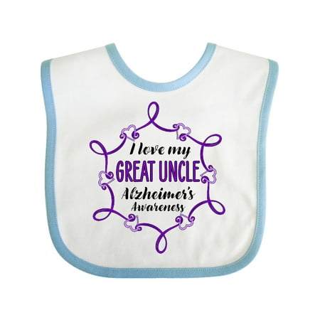 Inktastic I Love My Great Uncle Alzheimer s Awareness Gift Baby Boy or Baby Girl Bib
Inktastic I Love My Great Uncle Alzheimer s Awareness Gift Baby Boy or Baby Girl Bib