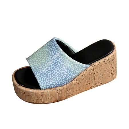 TUOBARR Wedge Sandals Women s Casual Medium Sloping Heel Round Toe Flower Slippers Sky Blue
TUOBARR Wedge Sandals Women s Casual Medium Sloping Heel Round Toe Flower Slippers Sky Blue