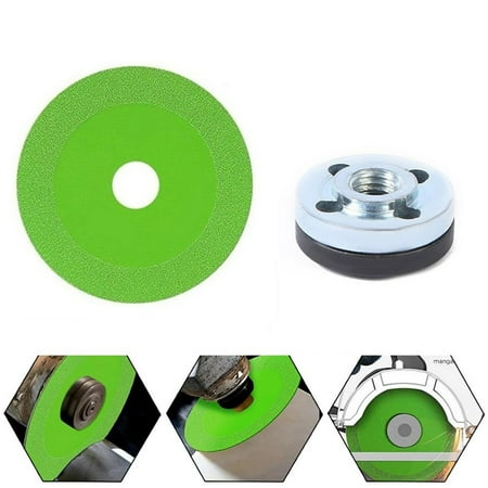 Glass Cutting Disc With Pressure Plate Set For Ceramic Tile Jade Grinding Disc