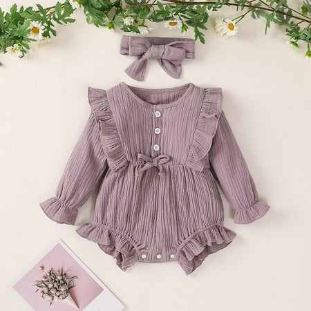 QISIWOLE Autumn Toddler Kids Baby Girls Cute Clothes Jumpsuit Long Sleeve Bodysuit Romper With Headband Sales !
QISIWOLE Autumn Toddler Kids Baby Girls Cute Clothes Jumpsuit Long Sleeve Bodysuit Romper With Headband Sales !