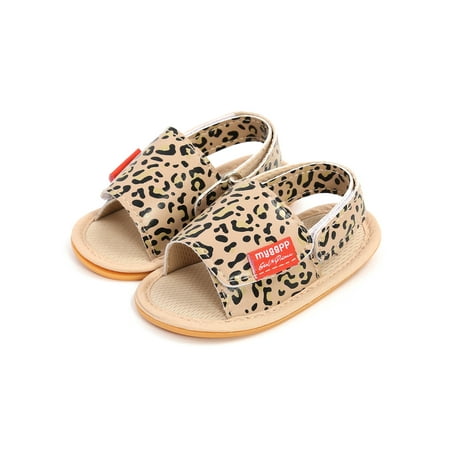 LSFYSZD Baby Sandals Solid/Leopard Design Heel Buckle Press Closure Non-Slip Lightweight Summer Flats Shoes
LSFYSZD Baby Sandals Solid/Leopard Design Heel Buckle Press Closure Non-Slip Lightweight Summer Flats Shoes