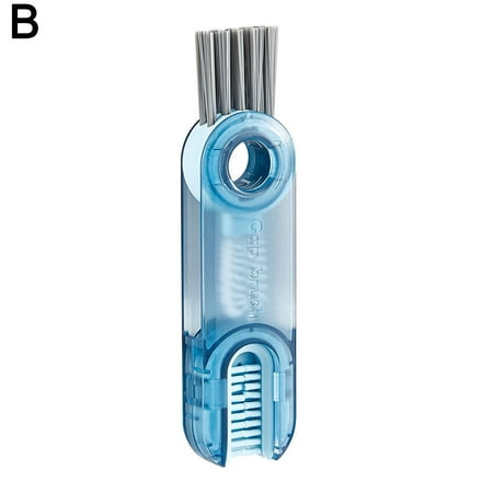 3 in1 Tiny Bottle Cup Lid Detail Brush Multi-Functional Cleaning Hot Q5K3