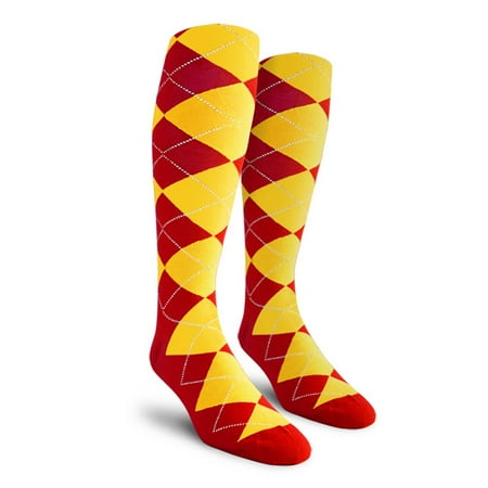 Golf Knickers Colorful Knee High Argyle Cotton Socks For Men Women and Youth - VV: Red/Yellow - Youth
Golf Knickers Colorful Knee High Argyle Cotton Socks For Men Women and Youth - VV: Red/Yellow - Youth