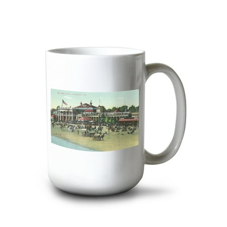 15 fl oz Ceramic Mug Long Beach California Exterior View of the Bath House Dishwasher & Microwave Safe
15 fl oz Ceramic Mug Long Beach California Exterior View of the Bath House Dishwasher & Microwave Safe