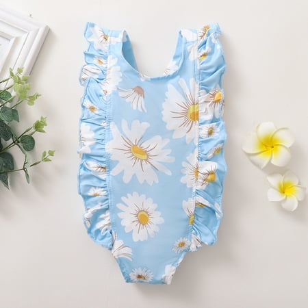 Gubotare Printed Floral Swimsuit Girls Toddler Swimwear Baby Ruffles Girls Swimwear Size 30 Swimsuits Girls Blue 18-24 Months
Gubotare Printed Floral Swimsuit Girls Toddler Swimwear Baby Ruffles Girls Swimwear Size 30 Swimsuits Girls Blue 18-24 Months