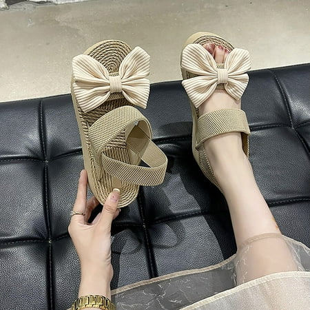 ZHELIYO Women s sandals Butterfly Sandals New Flip Flops Women S Wedge Slope Heel Sandals Women S Wedge Sandals White 8
ZHELIYO Women s sandals Butterfly Sandals New Flip Flops Women S Wedge Slope Heel Sandals Women S Wedge Sandals White 8