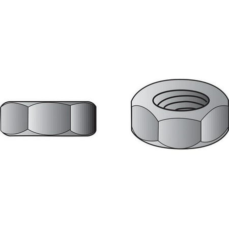 Hillman 140027 12 - 24 Machine Screw Nut with Hex Head 100 per Box