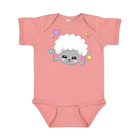 Inktastic Cute Easter Lamb with Stars Gift Baby Boy or Baby Girl Bodysuit