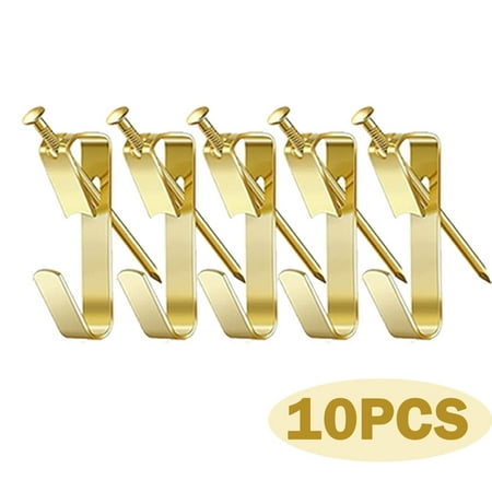Picture Hanging Hooks 10 Pcs Heavy Duty 30 lbs Picture Hangers Hardware kit with Nails for Picture Frame Canvas Mirror Hanging Decoration
Picture Hanging Hooks 10 Pcs Heavy Duty 30 lbs Picture Hangers Hardware kit with Nails for Picture Frame Canvas Mirror Hanging Decoration