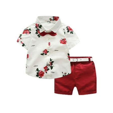 Toddler Baby Boys Summer Print Shirt Outfits Clothes Short Sleeve Button Down Tops + Shorts Set 3-4 Years
Toddler Baby Boys Summer Print Shirt Outfits Clothes Short Sleeve Button Down Tops + Shorts Set 3-4 Years
