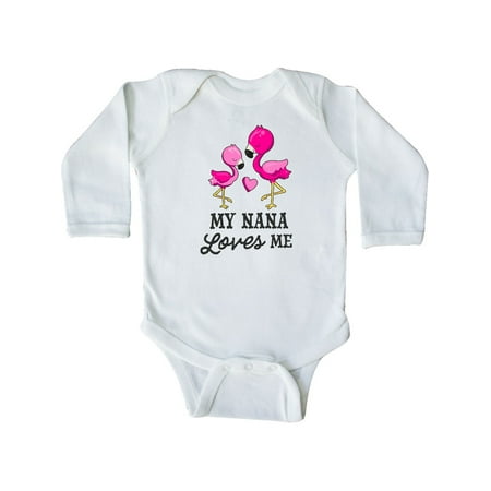 Inktastic My Nana Loves me with Two Flamingos Gift Baby Boy or Baby Girl Long Sleeve Bodysuit
Inktastic My Nana Loves me with Two Flamingos Gift Baby Boy or Baby Girl Long Sleeve Bodysuit