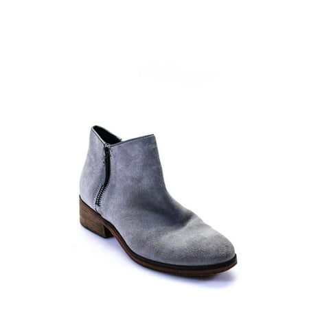 Pre-owned|Cole Haan Womens Zip Up Ankle Booties Gray Size 5.5