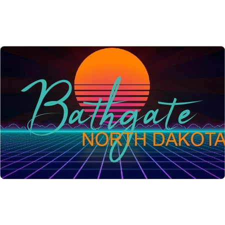 Robinson North Dakota 4 X 2.25-Inch Fridge Magnet Retro Neon Design