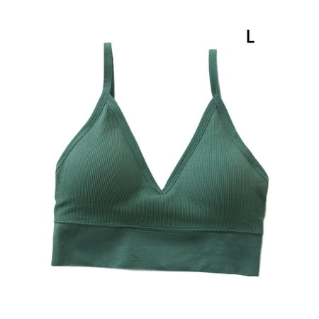 Dido Sexy Crop Tops Sleeveless Sports Lingerie Top Strap Bra Bralette