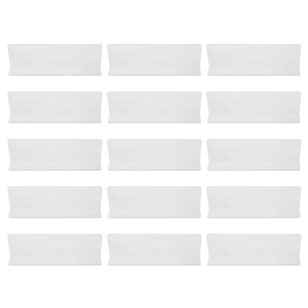 15pcs Shelf Dividers Plastic Commodity Dividers Classification Board Organizer (No Magnet)