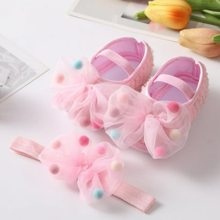 Baby Girls Flats Infant Princess Prewalkers Toddler Wedding Dress Shoes with Headband Wedding Shoes Toddler First Walkers 0-18M
Baby Girls Flats Infant Princess Prewalkers Toddler Wedding Dress Shoes with Headband Wedding Shoes Toddler First Walkers 0-18M