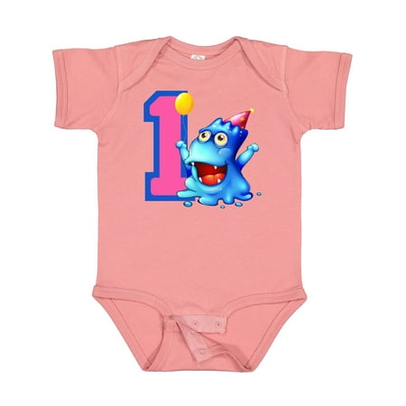 Inktastic Blue Monster 1st Birthday Gift Baby Boy or Baby Girl Bodysuit
