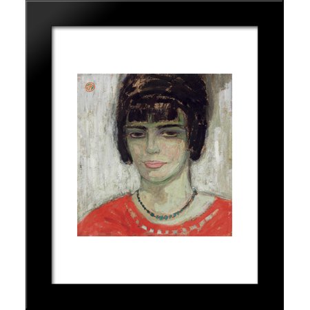 Hoofd Van Een Jonge Vrouw 20x24 Framed Art Print by Gustave de Smet