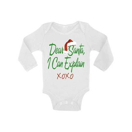 Awkward Styles Ugly Xmas Baby Outfit Bodysuit Dear Santa I Can Explain Christmas Baby Romper
Awkward Styles Ugly Xmas Baby Outfit Bodysuit Dear Santa I Can Explain Christmas Baby Romper