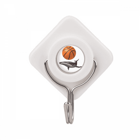 Basketball Whale Swimng Adhesive Wall Hooks Hanging Self Sticky