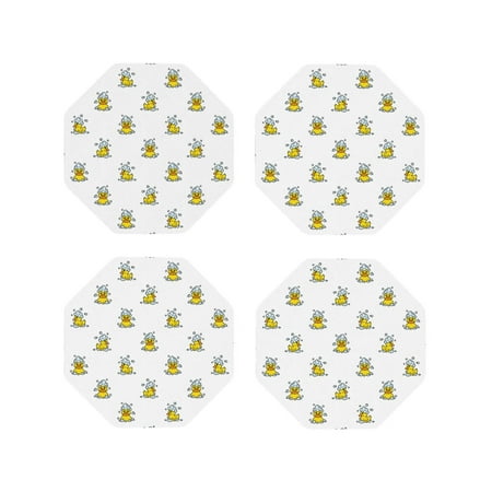 Fuzoiu Rubber Duck Showe Print Leather Coasters Set Drink Coasters Set of 4 for Tabletop Protection Durable PVC Coasters Home Décor and Housewarming Gift-Octagon
Fuzoiu Rubber Duck Showe Print Leather Coasters Set Drink Coasters Set of 4 for Tabletop Protection Durable PVC Coasters Home Décor and Housewarming Gift-Octagon
