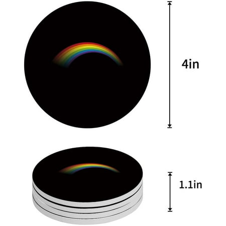 ZHANZZK Rainbow Set of 8 Round Coaster for Drinks Absorbent Ceramic Stone Coasters Cup Mat with Cork Base for Home Kitchen Room Coffee Table Bar Decor 
ZHANZZK Rainbow Set of 8 Round Coaster for Drinks Absorbent Ceramic Stone Coasters Cup Mat with Cork Base for Home Kitchen Room Coffee Table Bar Decor