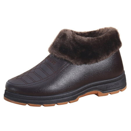 fvwitlyh Snow Boots for Men Tall Shoes Fashion Winter Men Snow Boots Thick Soled Non Slip Waterproof Upper Slip On High Top Plush Zookeeper Boots
fvwitlyh Snow Boots for Men Tall Shoes Fashion Winter Men Snow Boots Thick Soled Non Slip Waterproof Upper Slip On High Top Plush Zookeeper Boots