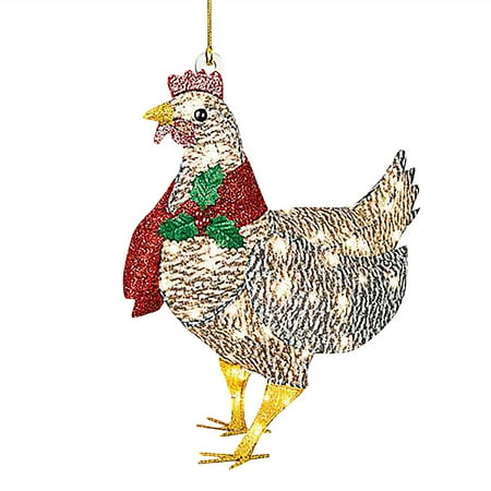 RABBITH Christmas Chicken Pendant with Scarf Ornament Wooden Hanging Ornaments with Gold Lanyard for Xmas Tree Home Party Front Door Decoration Kid Gift
RABBITH Christmas Chicken Pendant with Scarf Ornament Wooden Hanging Ornaments with Gold Lanyard for Xmas Tree Home Party Front Door Decoration Kid Gift