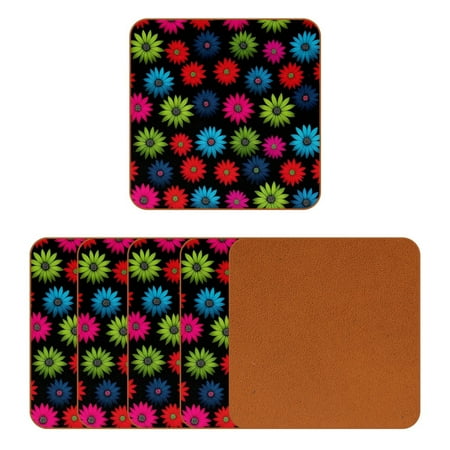 YZUOUZY Home Decor Coaster Pack of 6 Square Microfiber Leather Unique Coasters Bright Floral Flowers
YZUOUZY Home Decor Coaster Pack of 6 Square Microfiber Leather Unique Coasters Bright Floral Flowers