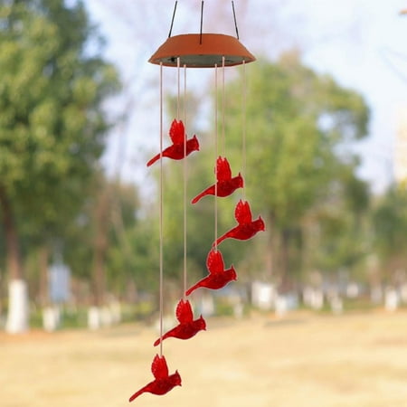 EDFRWWS Solar Power Color Changing Wind Chime Lamps Garden Red Bird Pendant Light
EDFRWWS Solar Power Color Changing Wind Chime Lamps Garden Red Bird Pendant Light