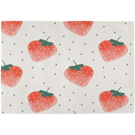 Hidove Placemats Set of 4 Watercolor Strawberry Heat-Resistant Non-Slip Double Sided Washable Kitchen Dining Table Mats for Kitchen Table Decoration 12 x 18 Inch
Hidove Placemats Set of 4 Watercolor Strawberry Heat-Resistant Non-Slip Double Sided Washable Kitchen Dining Table Mats for Kitchen Table Decoration 12 x 18 Inch