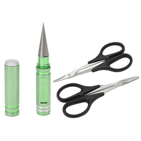 RCHolePuncher Comfortable Grip Steel Reamer Bits Fit Tightly RCBodyReamerTool 0-14mm Heat Machining Knurled Cover With CurvedScissor For RC Car Green
RCHolePuncher Comfortable Grip Steel Reamer Bits Fit Tightly RCBodyReamerTool 0-14mm Heat Machining Knurled Cover With CurvedScissor For RC Car Green