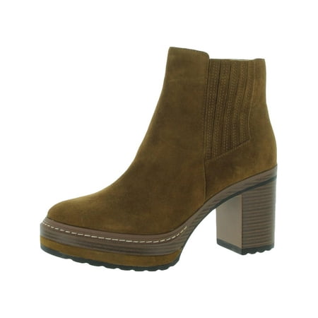 Steve Madden Womens Searches Suede Block Heel Ankle Boots