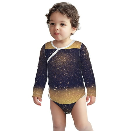 Fotbe Gold Black Glitter Pattern Unisex-baby Long-sleeve Bodysuit Long Sleeve Bodysuits One-piece 100% Organic Cotton for Infant Baby Boys Unisex-6 Months
Fotbe Gold Black Glitter Pattern Unisex-baby Long-sleeve Bodysuit Long Sleeve Bodysuits One-piece 100% Organic Cotton for Infant Baby Boys Unisex-6 Months