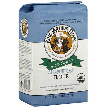 King Arthur Flour All Purpose Organic Flour, 5 lb (Pack of