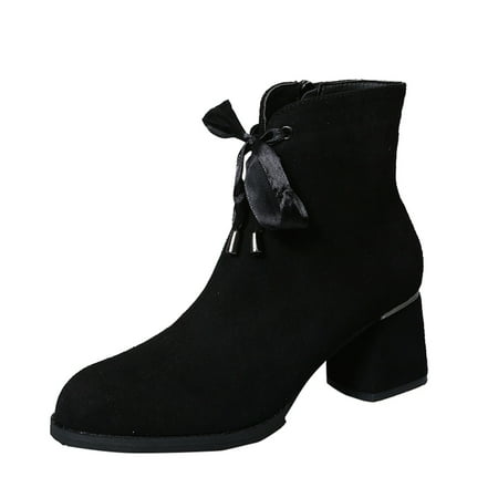 Qufokar Womens Snow Boots Size 4 Boots for Women Booties Flat Heel Side Zipper Women Ankle Boots Autumn And Winter Fashion Solid Color Simple Bow Knot Decoration Comfortable Square Heel Round Toe Sid
Qufokar Womens Snow Boots Size 4 Boots for Women Booties Flat Heel Side Zipper Women Ankle Boots Autumn And Winter Fashion Solid Color Simple Bow Knot Decoration Comfortable Square Heel Round Toe Sid