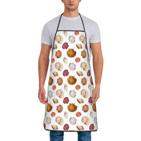 Adjustable Bib Apron - Shell Conch Waterdrop Resistant Cooking Apron Kitchen Aprons for Men Women
Adjustable Bib Apron - Shell Conch Waterdrop Resistant Cooking Apron Kitchen Aprons for Men Women