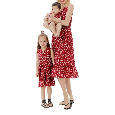 Domingbub Mommy and Me Dresses Matching Outfits Long Floral Dress Outfits Parent-Child Summer Matching Maxi Dress Red Baby 3-6 Months
Domingbub Mommy and Me Dresses Matching Outfits Long Floral Dress Outfits Parent-Child Summer Matching Maxi Dress Red Baby 3-6 Months
